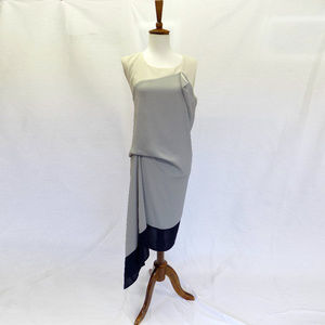 BCBG Maxazria Runway Color Blocked Draped Dress